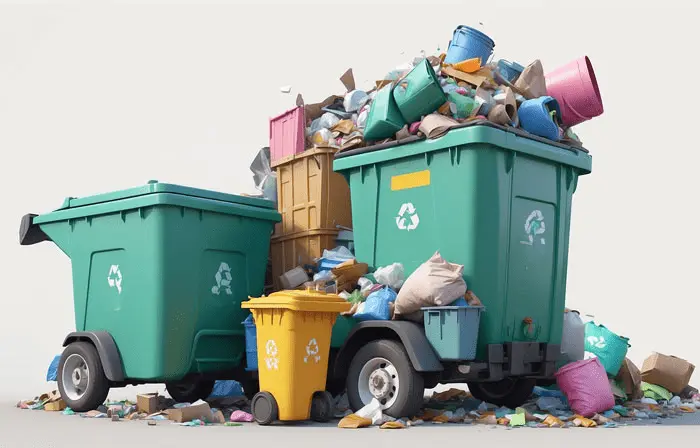 Sustainable Waste Management Creative 3D Artwork Illustration image
